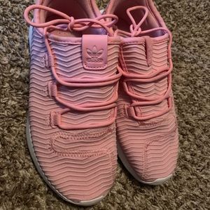 Adidas kids size 3 pink shoe